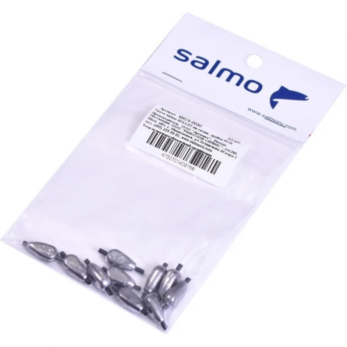 Груза SALMO Bullet на силиконовой трубке 03.0г 10шт SBUS-0030 Груза SALMO Bullet на силиконовой трубке 03.0г 10шт SBUS-0030